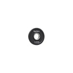 Black weight plates in polyurethane with handles
