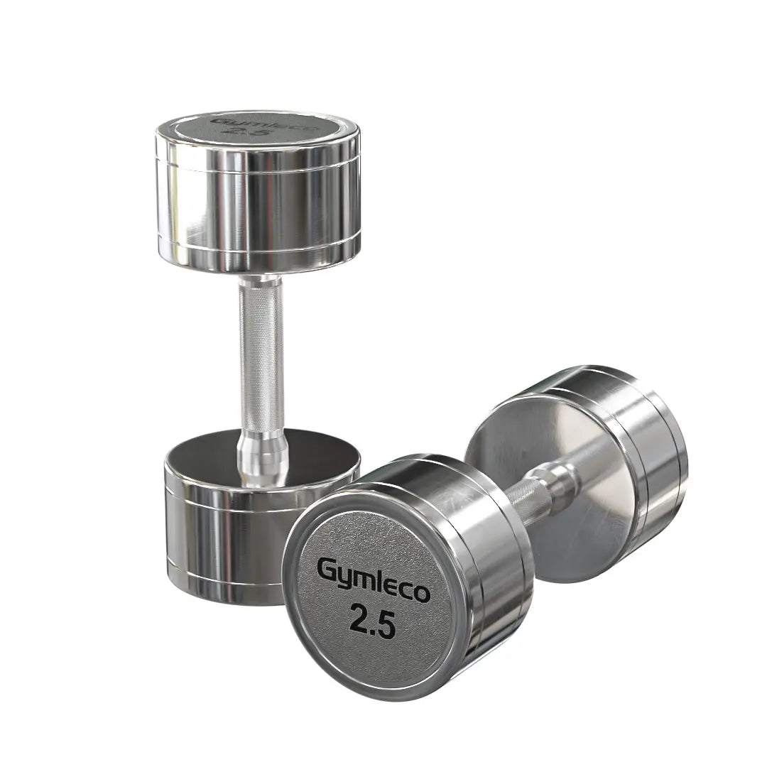 Gymleco Chrome Dumbbells 2.5-50 kg