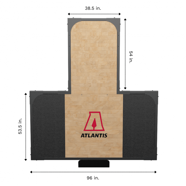 Atlantis Platform With Hardwood Surface (C511 & RS611) - Model B4854 image 2