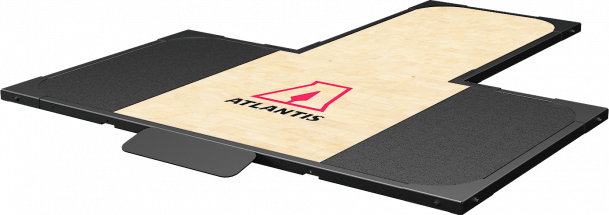 Atlantis Platform With Hardwood Surface (C511 & RS611) - Model B4854