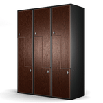 Gym Locker, 6 L-shaped doors