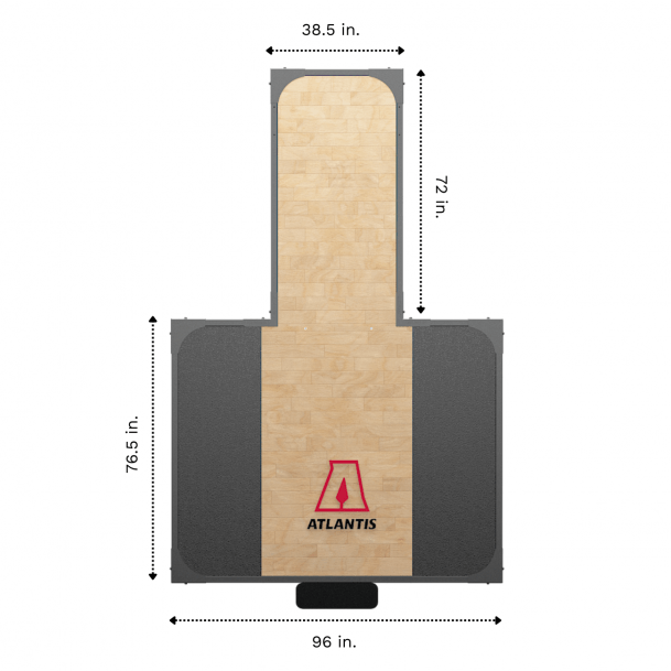 Atlantis Platform With Hardwood Surface (C513 & RS613) - Model B7272 image 2