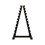 Rack for chrome- & rubber dumbells, pyramid, 1-10 kg
