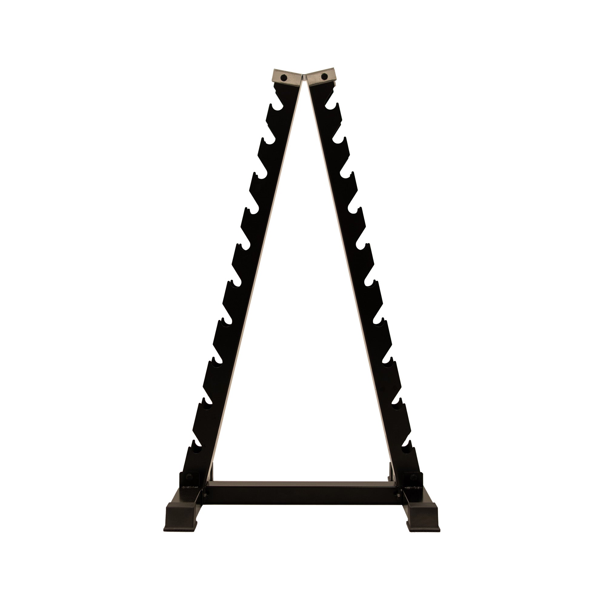 Rack for chrome- & rubber dumbells, pyramid, 1-10 kg