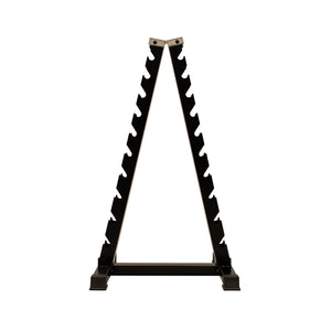 Rack for chrome- & rubber dumbells, pyramid, 1-10 kg