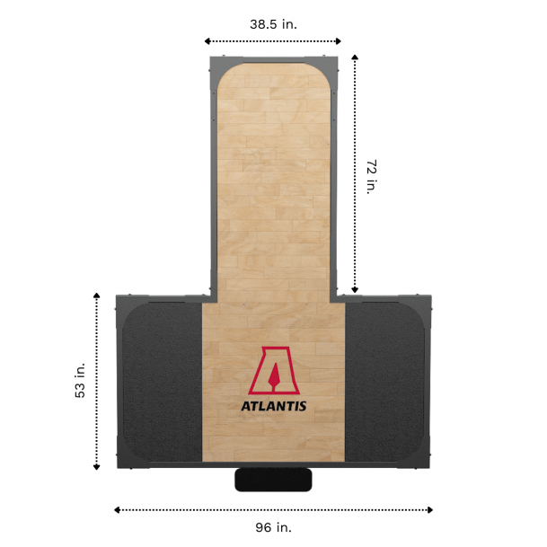 Atlantis Platform With Hardwood Surface (C513 & RS613) - Model B4872 image 2