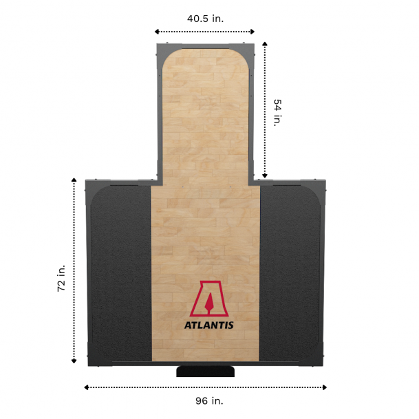 Atlantis Platform With Hardwood Surface (C511 & RS611) - Model B7254 image 2